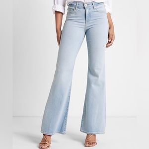 NWT Express Mid Rise Light Wash '70s Flare Jeans, 4S